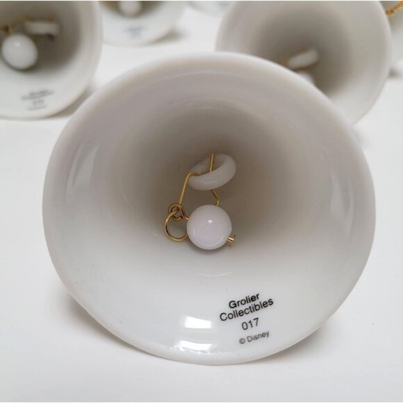 Lot of 14 Vintage Disney Grolier 2" Ceramic Bell Ornaments Mickey Minnie Donald - Picture 7 of 8